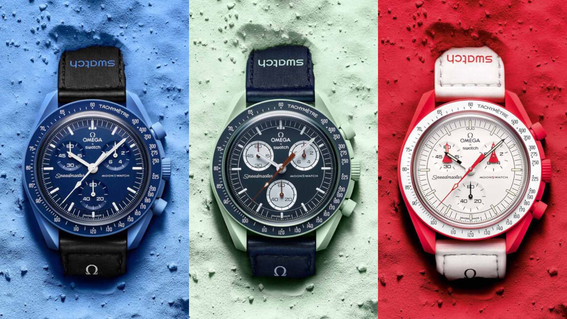 Omega and Swatch Just Collaborated on the Most Colorful Speedmasters Ever