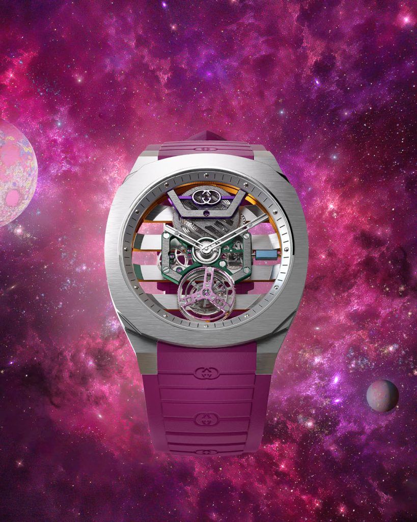 Gucci’s Fine Watchmaking Expresses Italian Swagger For Its G-Timeless And 25H Collections