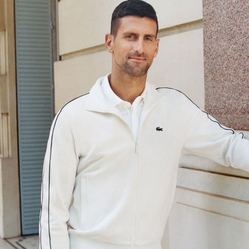 Prelude Traditionel spor Lacoste Introduces Tracksuit Collection Featuring Novak Djokovic