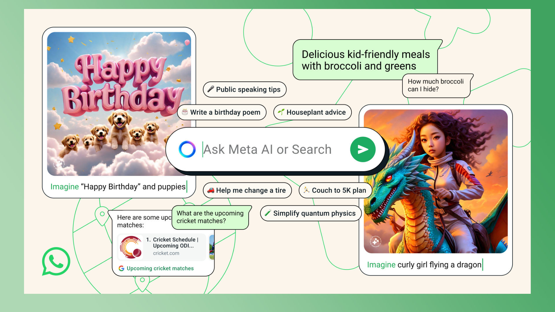 how to use meta ai chatbot on whatsapp