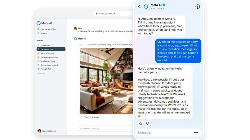 Meta AI chatbot