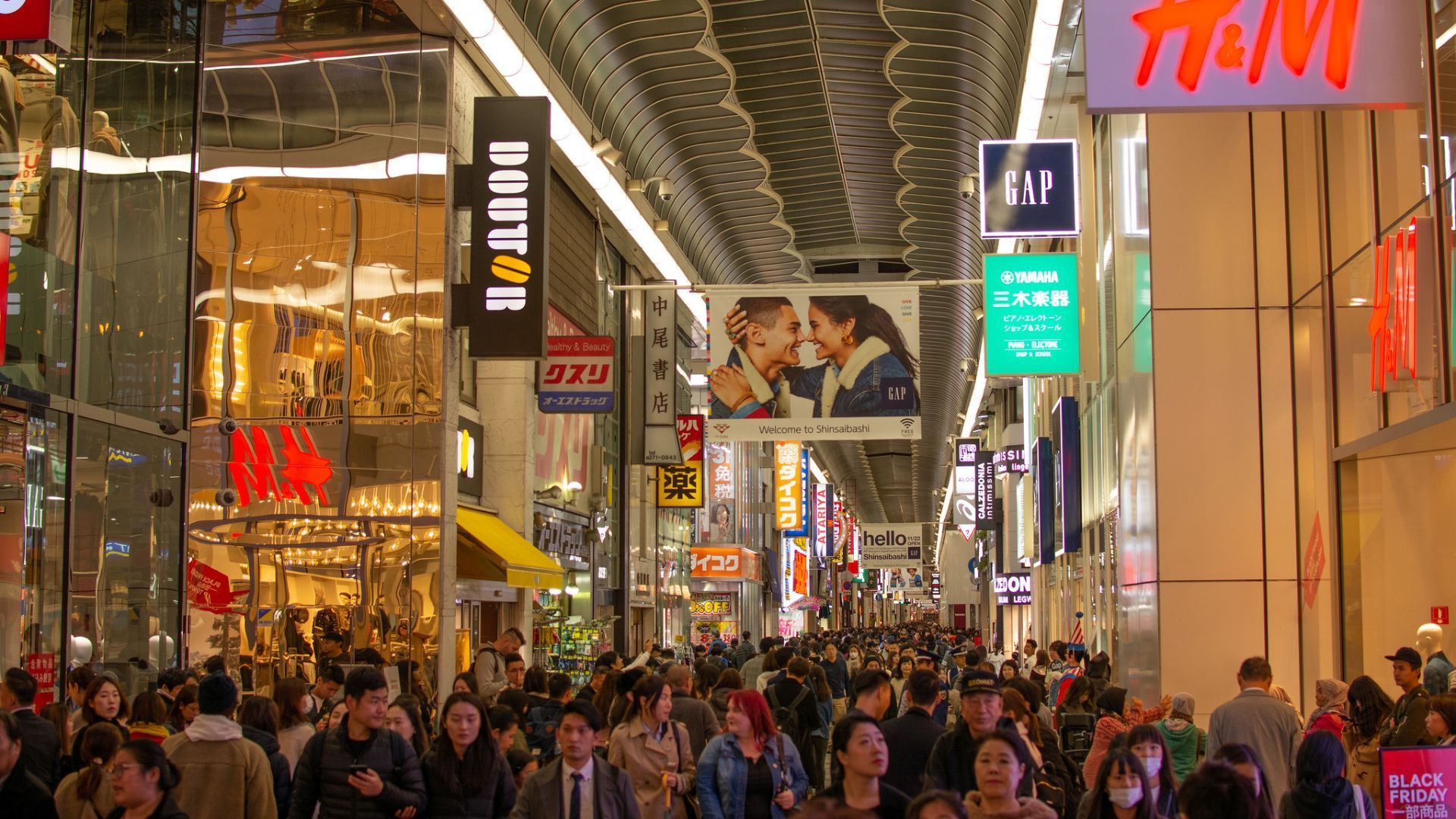 osaka shopping guide shinsaibashi