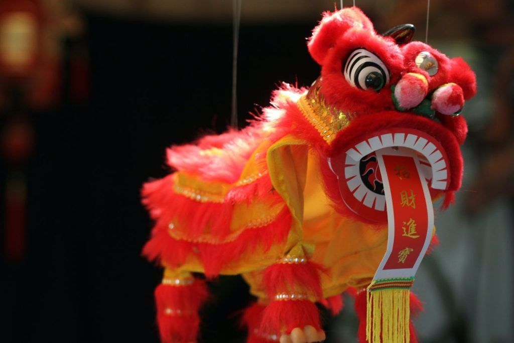 Lunar new year red color