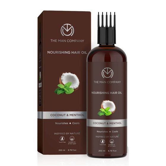 The Man Company Coconut Nourishing Hair Growth Oil with Menthol 