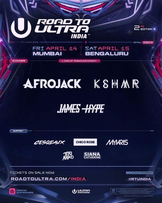 Ultra Musical Festival 2023: Dates, Timings, Tickets, Aritst Lineup