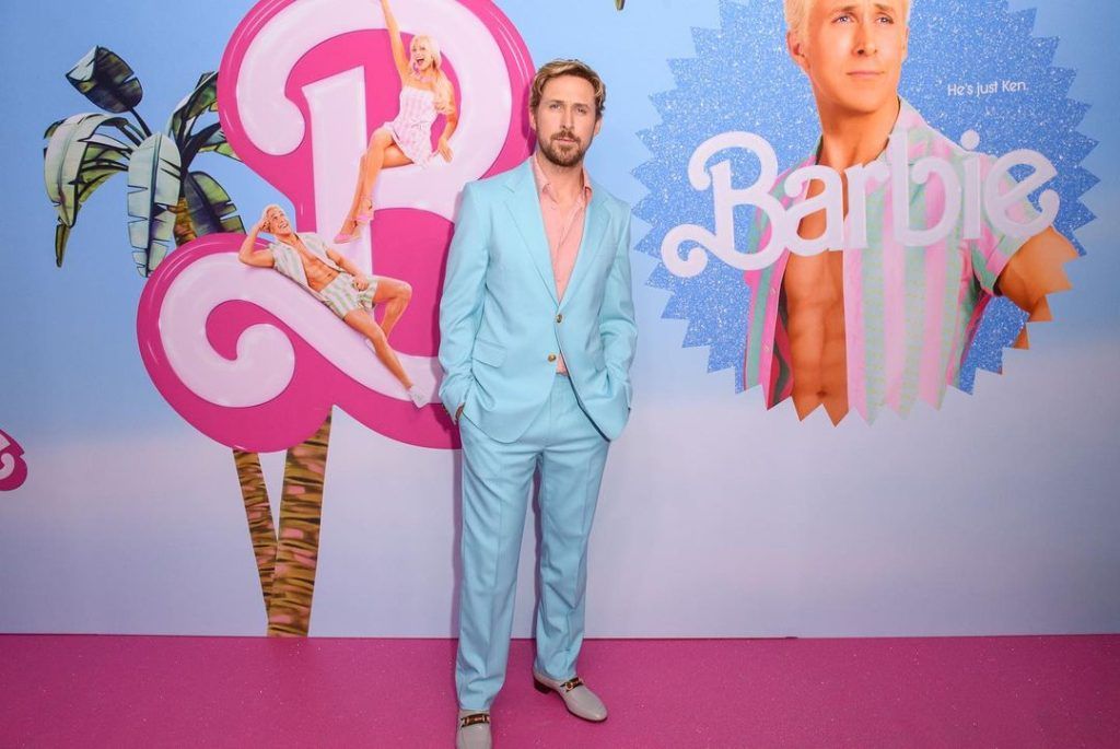 Ryan Gosling Channels Ken in Pastels for 'Barbie' Press Day in Toronto