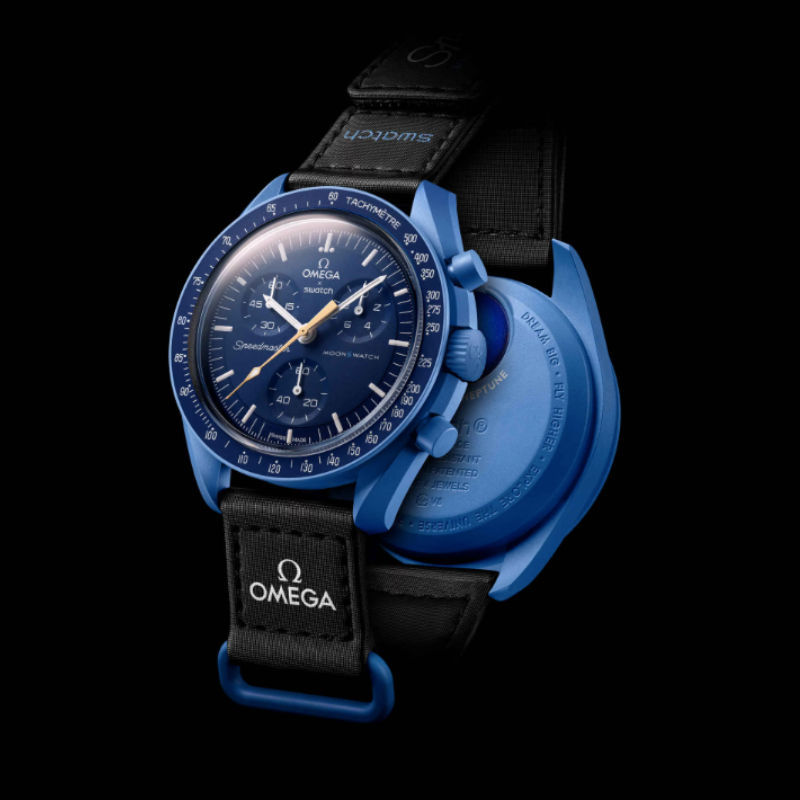 The New MoonSwatch Mission To Neptune Moonshine Gold Watch Is Here