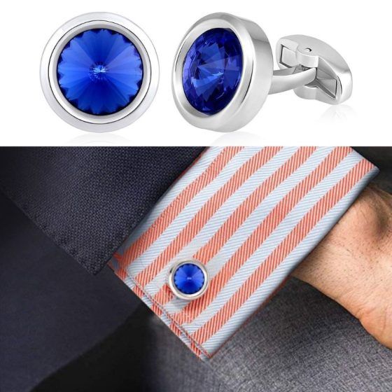 Peora Crystal Cufflinks