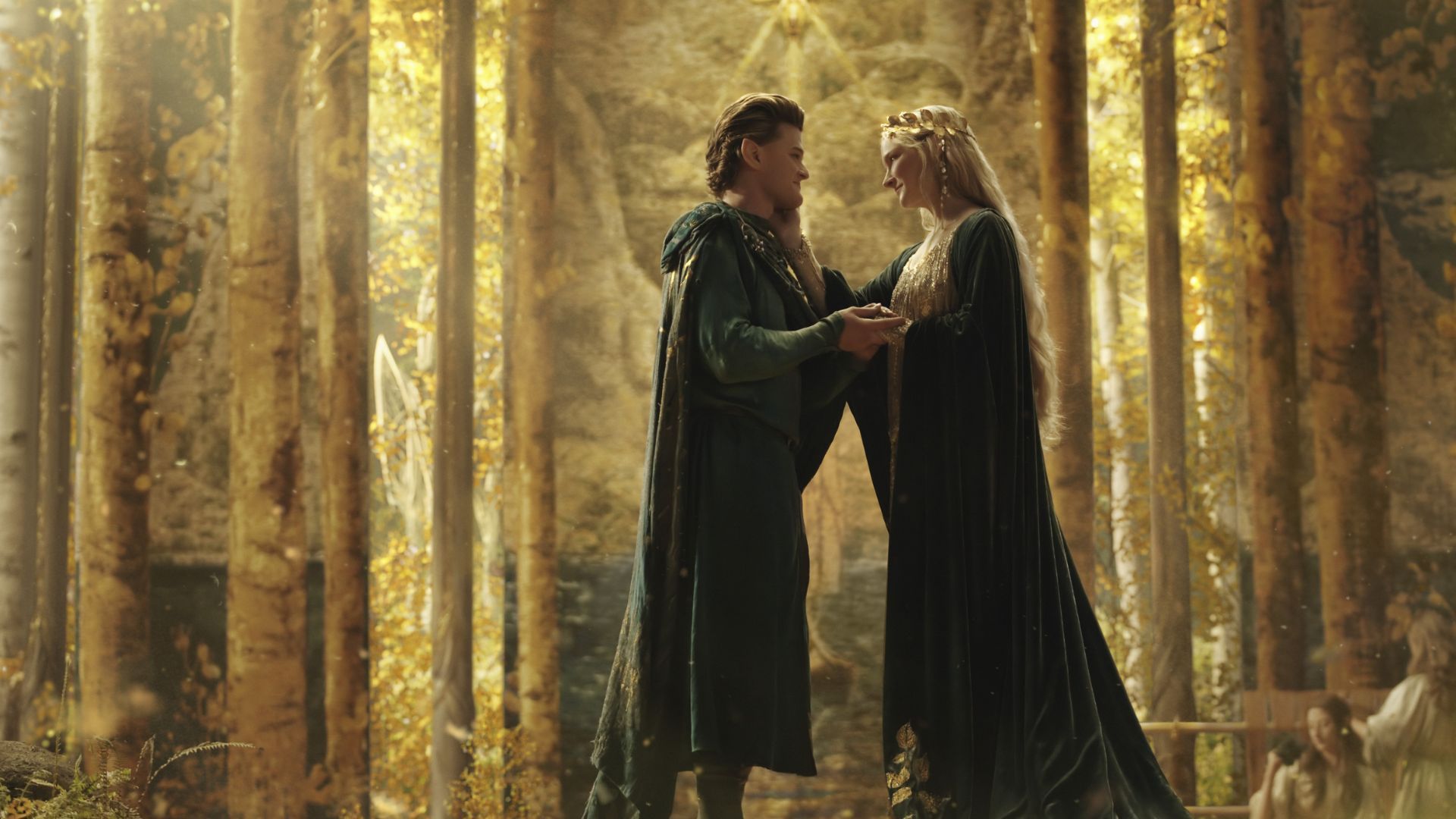 Galadriel and Elrond are trusty friends in <b>Rings</b> of Power. 